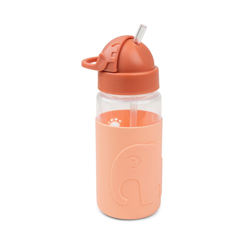 Done By Deer Easy-grip Straw Bottle - Elphee Orange Done By Deer