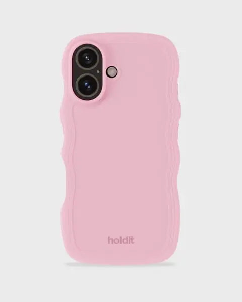 Holdit Telefonskal Wavy iPhone 16 - Rosa - Travels And Bags