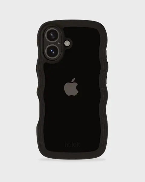 Holdit Telefonskal Wavy iPhone 16 Plus - Svart/Transparent - Travels And Bags