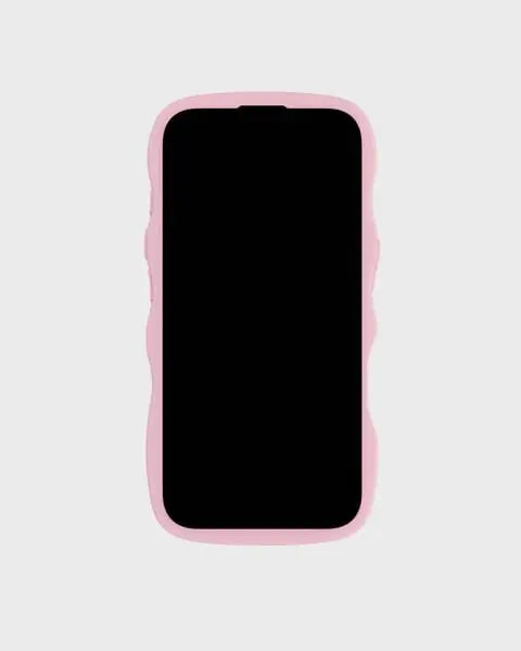 Holdit Telefonskal Wavy iPhone 16 Plus - Rosa/Transparent - Travels And Bags