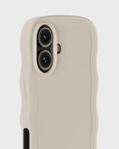 Holdit Telefonskal Wavy iPhone 16 Plus - Beige - Travels And Bags