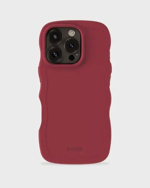 Holdit Telefonskal Wavy iPhone 16 Pro Max - Röd - Travels And Bags