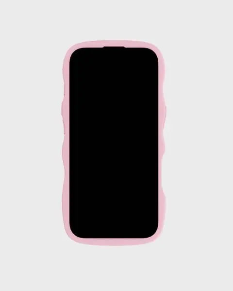 Holdit Telefonskal Wavy iPhone 16 Pro Max - Rosa/Transparent - Travels And Bags