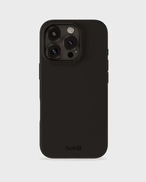Holdit Telefonskal Silicone iPhone 16 Pro - Svart - Travels And Bags
