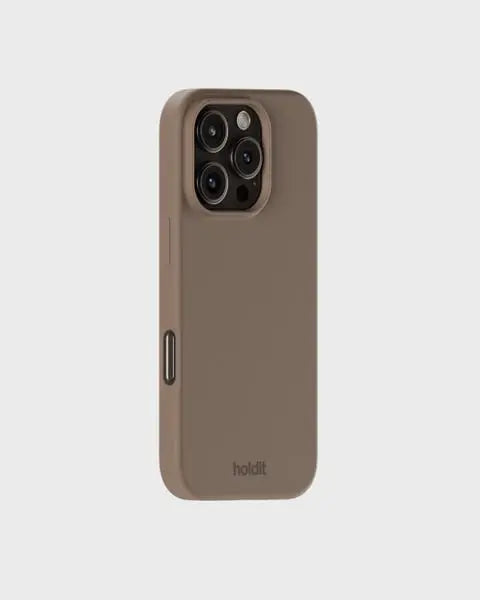 Holdit Telefonskal Silicone iPhone 16 Pro - Ljusbrun - Travels And Bags