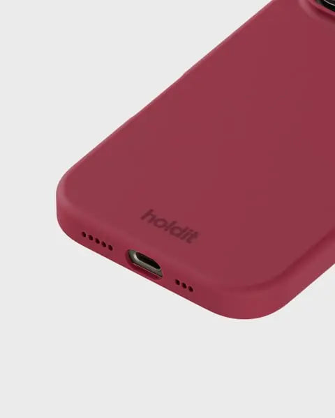 Holdit Telefonskal Silicone iPhone 16 Pro - Röd - Travels And Bags