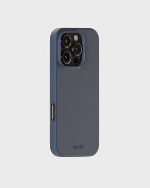 Holdit Telefonskal Silicone iPhone 16 Pro - Marinblå - Travels And Bags