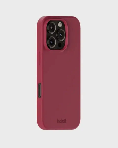 Holdit Telefonskal Silicone iPhone 16 Pro Max - Röd - Travels And Bags