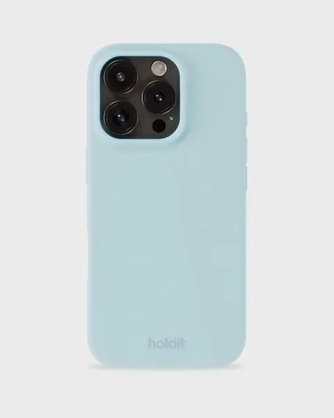Holdit Telefonskal Silicone iPhone 16 Pro Max - Ljusblå - Travels And Bags