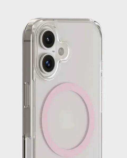 Holdit Telefonskal MagSafe iPhone 16 Plus - Transparent/Rosa - Travels And Bags
