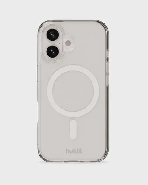 Holdit Telefonskal MagSafe iPhone 16 Plus - Transparent/Vit - Travels And Bags