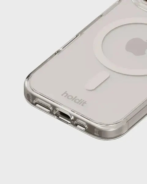 Holdit Telefonskal MagSafe iPhone 16 Pro - Transparent/Vit - Travels And Bags