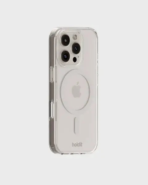 Holdit Telefonskal MagSafe iPhone 16 Pro - Transparent/Vit - Travels And Bags