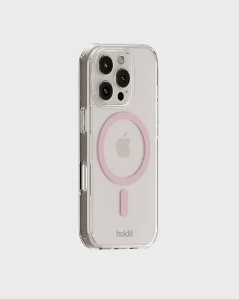 Holdit Telefonskal MagSafe iPhone 16 Pro Max - Transparent/Rosa - Travels And Bags