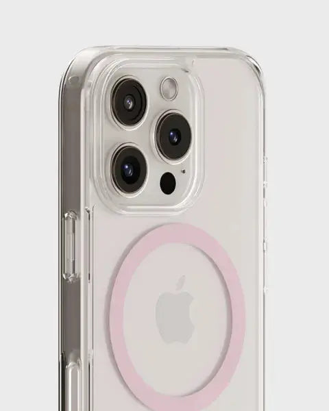 Holdit Telefonskal MagSafe iPhone 16 Pro Max - Transparent/Rosa - Travels And Bags