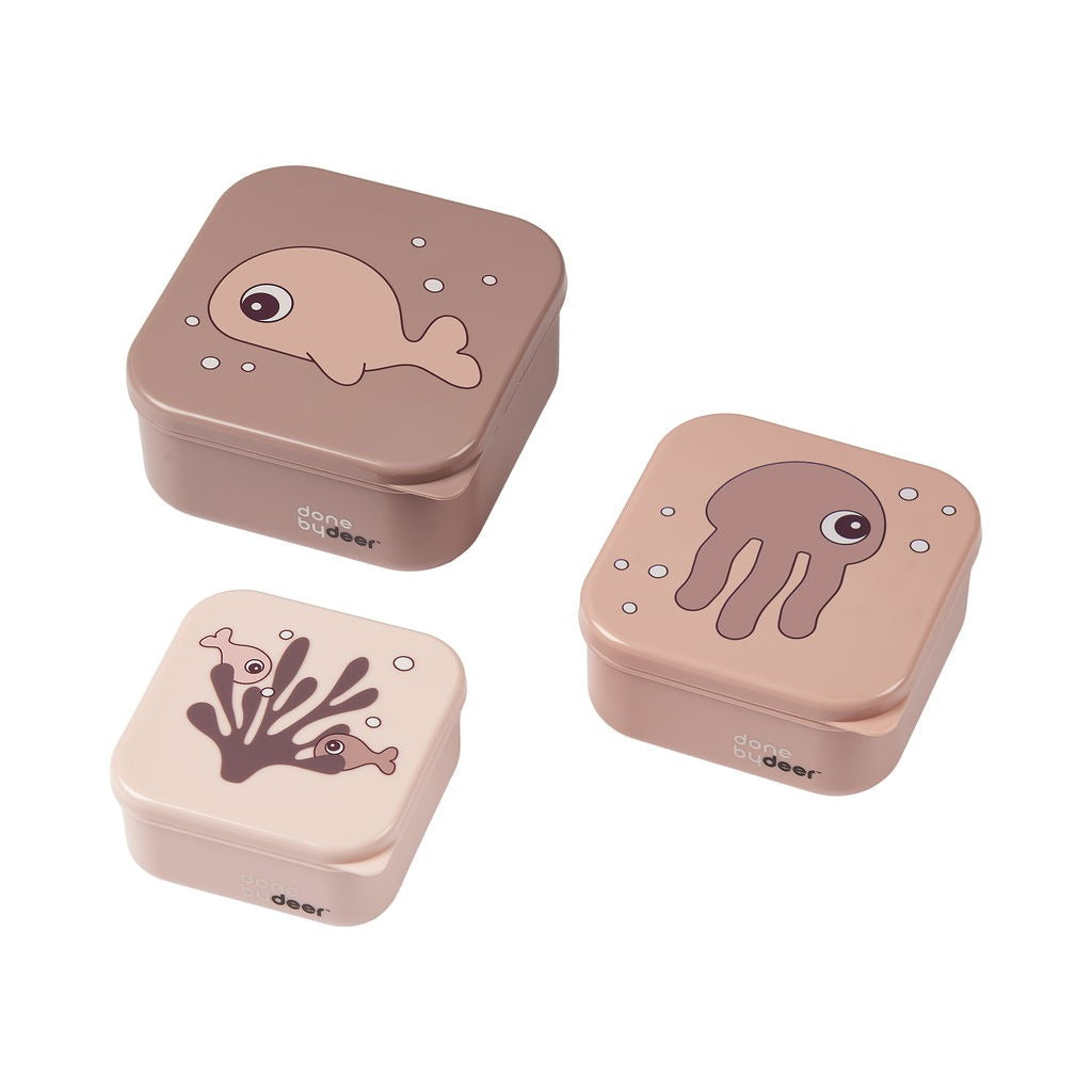 Done By Deer Snack Box 3-pack - Sea friends Done By Deer
