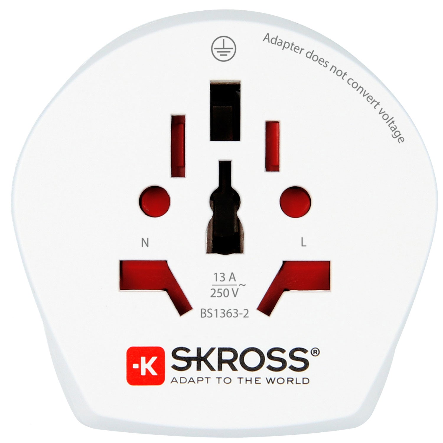 SKROSS - Reseadapter Combo Världen till Danmark + Europa Jordad - Travels And Bags
