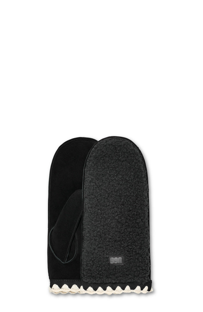 UGG UGGfluff Scalloped Mitten – Dam – Black