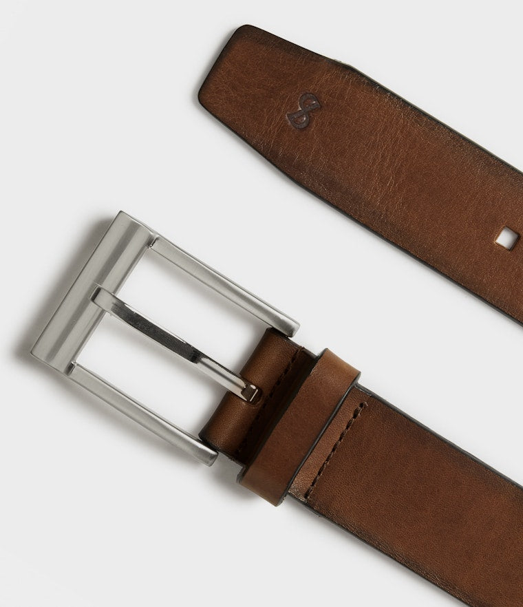 Saddler Ebeltoft Läderbälte - Brun - Travels And Bags