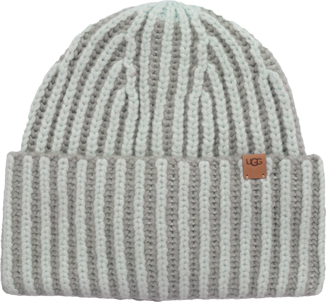 UGG Chunky Plaited Beanie – Herr – Grey Mist Multi