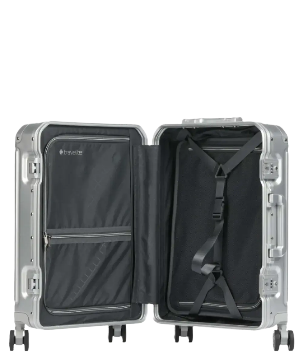 Travelite Next Kabinväska 55cm - Aluminium - Travels And Bags