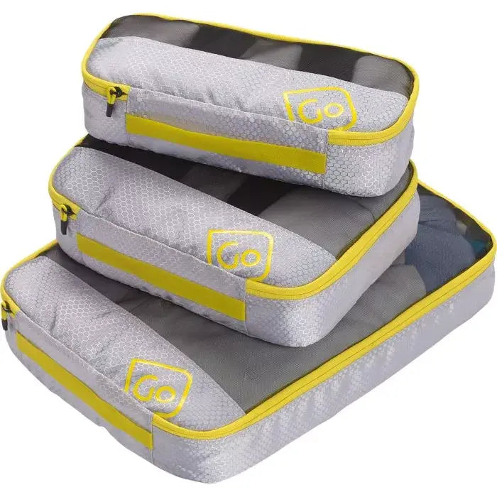 Go Travel Packningspåsar 3-pack - Gul - Travels And Bags
