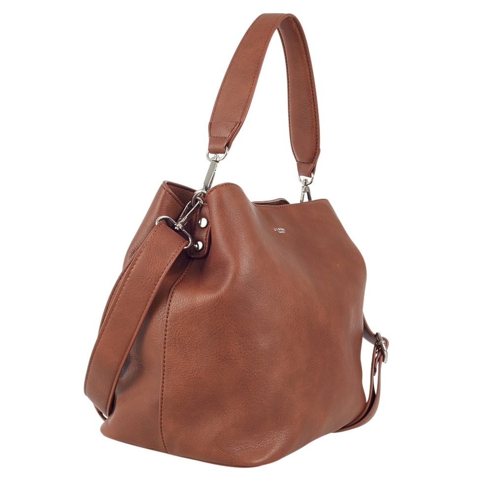Ulrika Design NOOS Handväska Stor 26x26x17 cm - Brun
