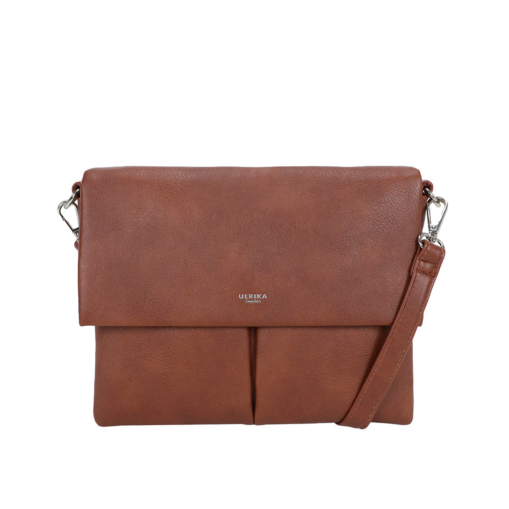 Ulrika Design Noos Axelremsväska Stor 31x22x12 cm - Brun