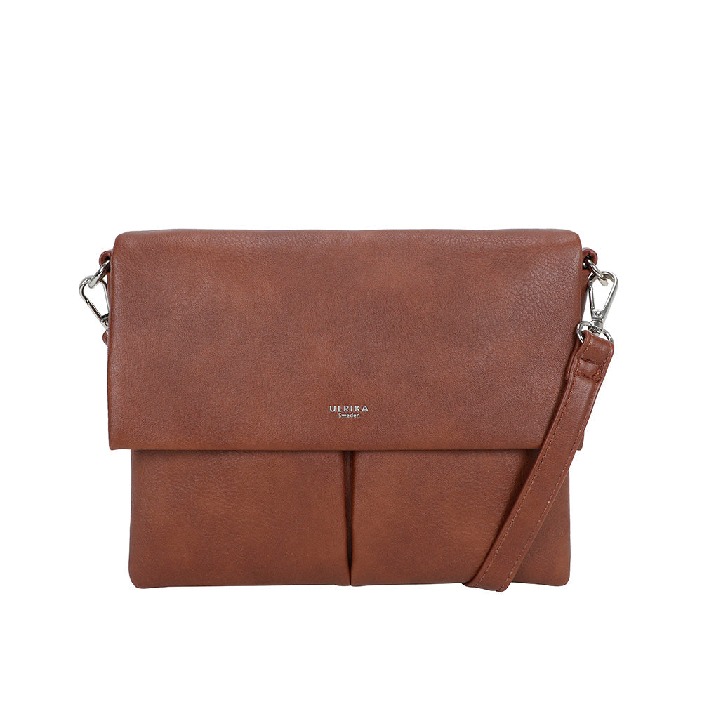 Ulrika Design Noos Axelremsväska Stor 31x22x12 cm - Brun