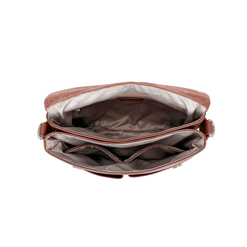Ulrika Design Noos Axelremsväska Stor 31x22x12 cm - Brun