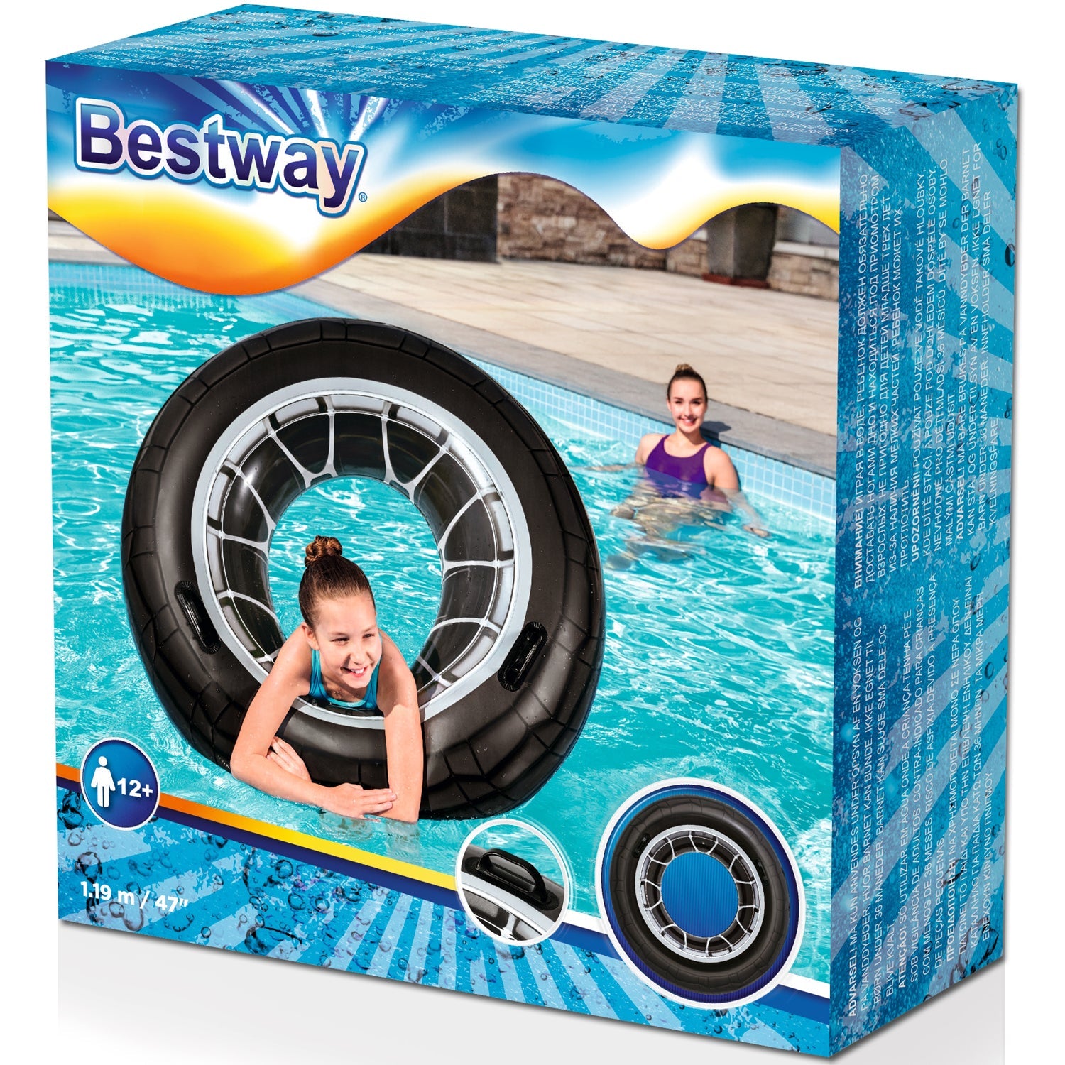 Bestway Badring 1.19m Höghastighetsdäck - Travels And Bags
