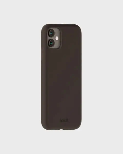 Holdit Telefonskal Silicone iPhone 11/XR - Mörkbrun - Travels And Bags