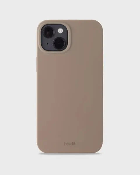 Holdit Telefonskal Silicone iPhone 14 Plus - Ljusbrun - Travels And Bags