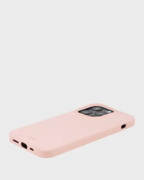 Holdit Telefonskal Silicone iPhone 14 Pro - Ljusrosa - Travels And Bags