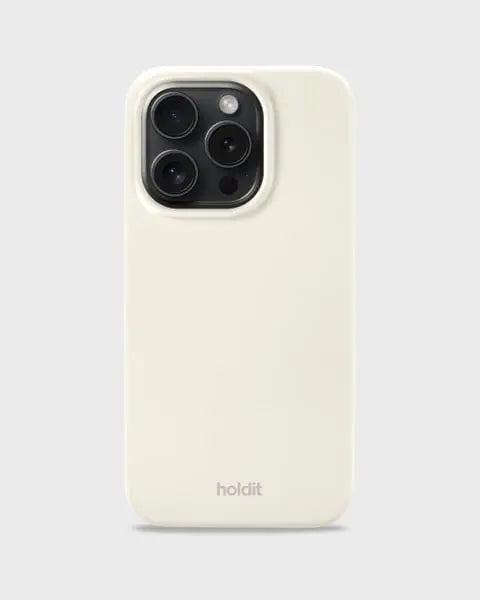 Holdit Telefonskal Silicone iPhone 14 Pro - Krämvit - Travels And Bags