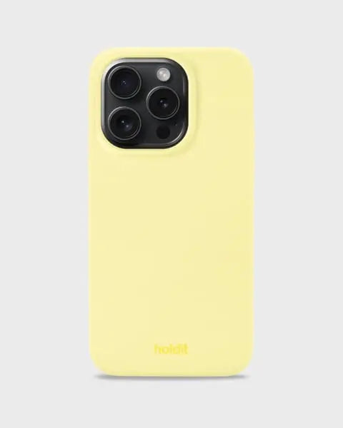 Holdit Telefonskal Silicone iPhone 14 Pro - Gul - Travels And Bags
