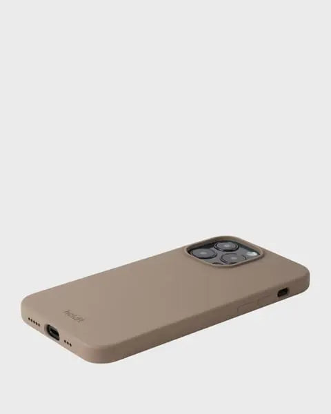 Holdit Telefonskal Silicone iPhone 14 Pro Max - Ljusbrun - Travels And Bags