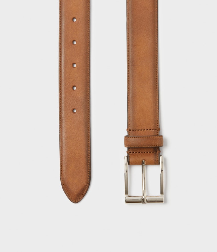 Saddler Trama Läderbälte - Brun - Travels And Bags