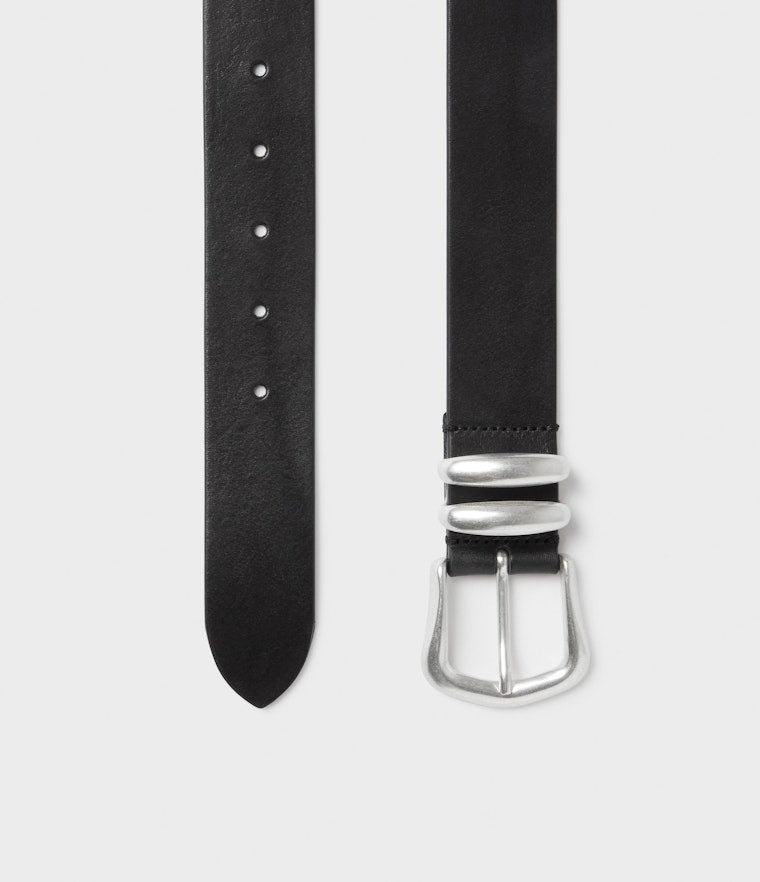 Saddler Serena Läderbälte - Svart/silver - Travels And Bags