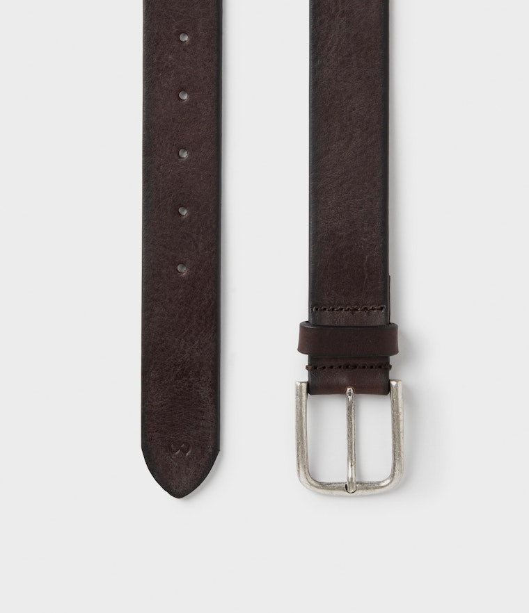 Saddler Bergviken Läderbälte - Mörkbrun - Travels And Bags