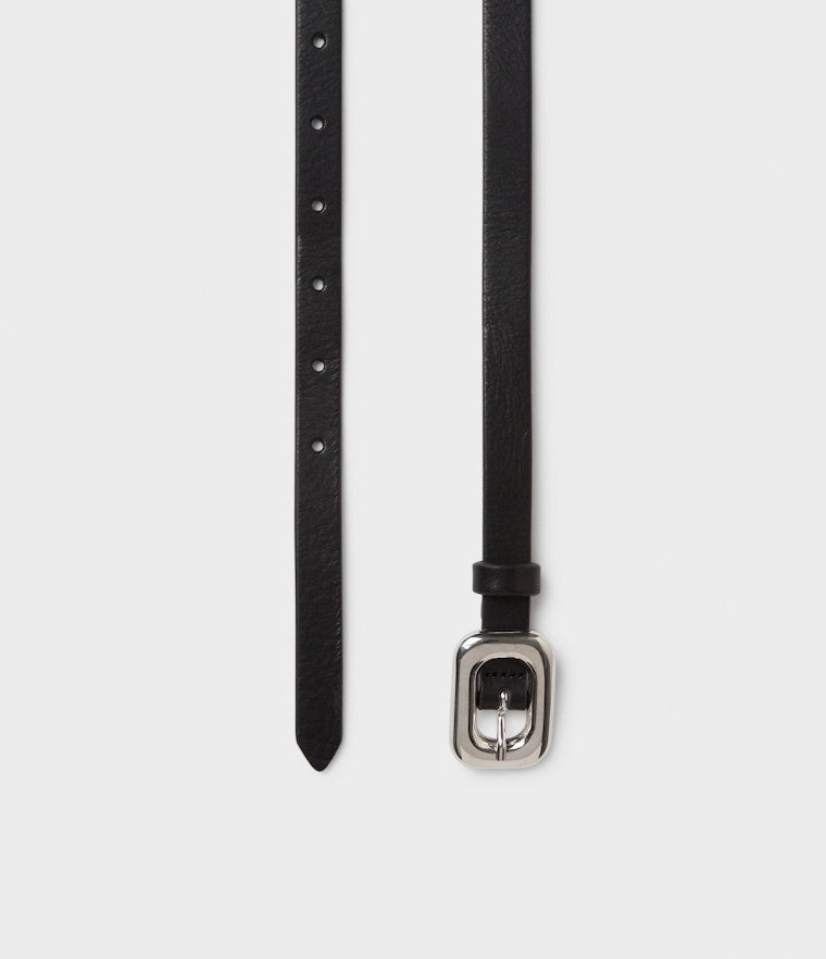 Saddler Ronja Läderbälte - Svart/silver - Travels And Bags