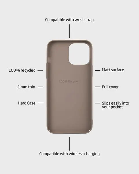 Holdit Telefonskal Slim iPhone 15 Pro - Ljusbrun - Travels And Bags