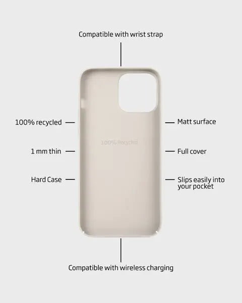 Holdit Telefonskal Slim iPhone 15 Pro - Beige - Travels And Bags