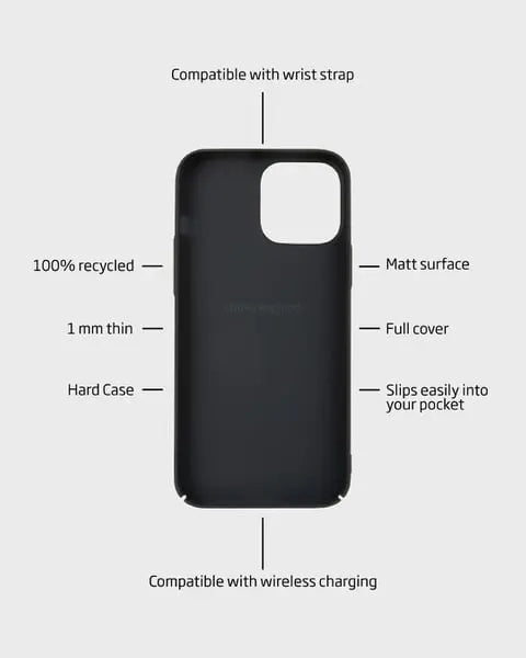Holdit Telefonskal Slim iPhone 15 Pro Max - Svart - Travels And Bags