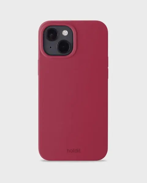 Holdit Telefonskal Silicone iPhone 15 - Röd - Travels And Bags