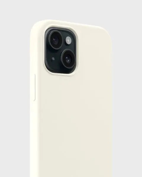 Holdit Telefonskal Silicone iPhone 15 - Krämvit - Travels And Bags