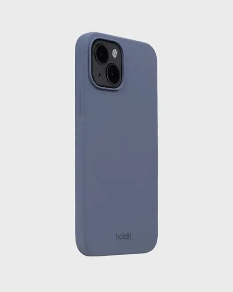 Holdit Telefonskal Silicone iPhone 15 - Marinblå - Travels And Bags