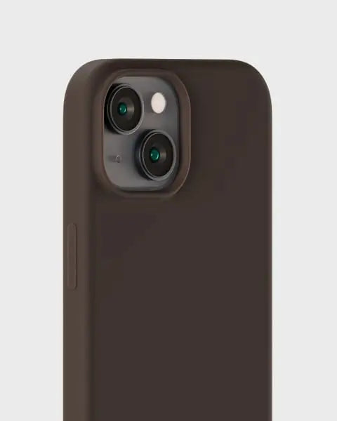 Holdit Telefonskal Silicone iPhone 15 - Mörkbrun - Travels And Bags