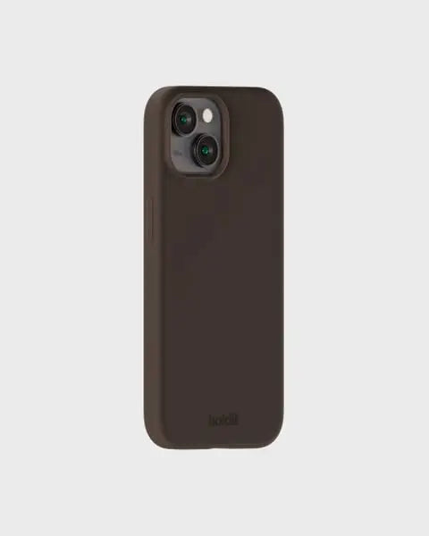 Holdit Telefonskal Silicone iPhone 15 - Mörkbrun - Travels And Bags