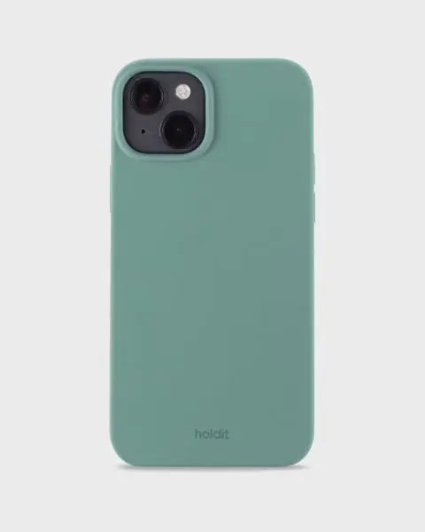 Holdit Telefonskal Silicone iPhone 15 Plus - Grön - Travels And Bags